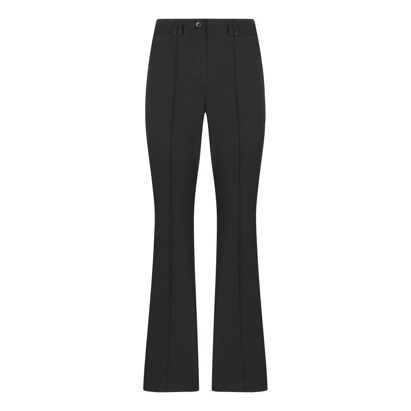 شلوار دم پا گشاد زنانه مدل گاباردین 7-137 رنگ مشکی