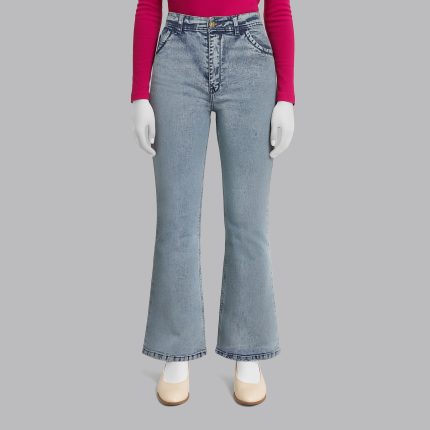 شلوار جین دم پا گشاد زنانه مدل 8547